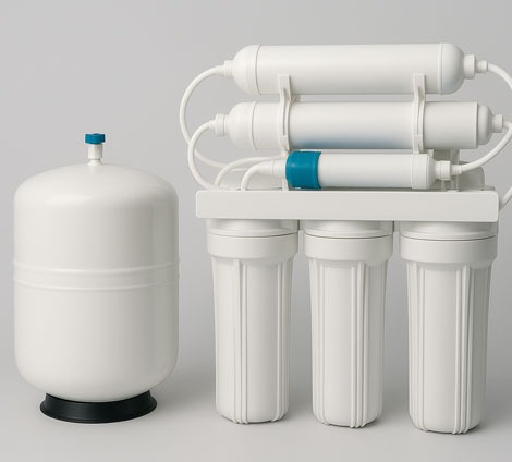 RO water purifier service technician at work