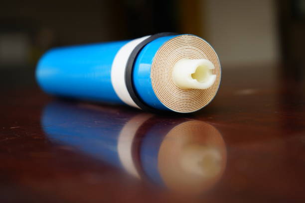 Technician repairing home water purifier